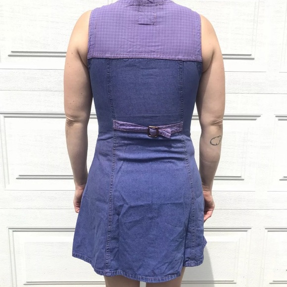 rad 90s PURPLE Nevada jeanswear vintage dress SMALL S vtg grunge kinderwhore - Picture 8 of 11